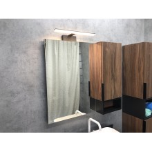 Зеркало со шкафом Comforty Штутгарт 90 00004151038 Дуб темно-коричневый Черное матовое