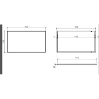 Зеркало без подсветки 90x50 см BelBagno SPC-900