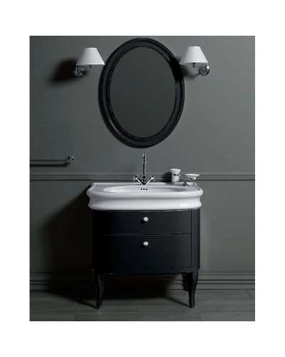 Зеркало 62 см черный глянец Simas Lante LAS1nero