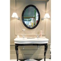 Зеркало 62 см черный глянец Simas Lante LAS1nero