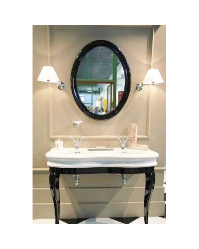 Зеркало 62 см черный глянец Simas Lante LAS1nero