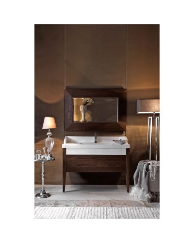 Зеркало 120 см темный ясень Kerasan Bentley 918147 Frassino scuro