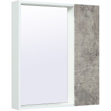 Зеркало со шкафом Runo Манхэттен 65 00-00001016 Серый бетон Белое