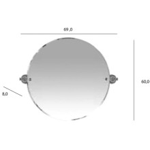 Зеркало 69х60 см бронза Tiffany World Harmony TWHA023b