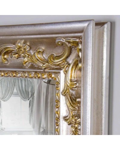 Зеркало 108х78 см серебро/золото Tiffany World TW03851arg/oro