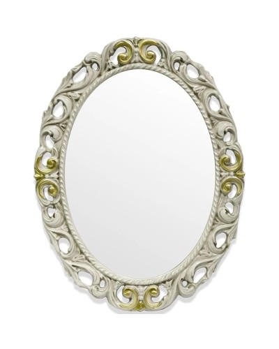 Зеркало 72х92 см слоновая кость/золото Tiffany World TW03642avorio/oro