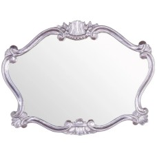 Зеркало 91х70 см глянцевое серебро Tiffany World TW02031arg.brillante