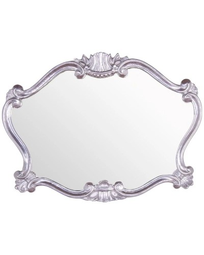Зеркало 91х70 см глянцевое серебро Tiffany World TW02031arg.brillante
