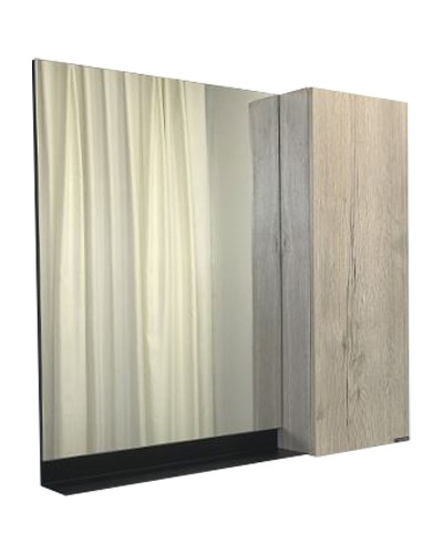 Зеркало со шкафом Comforty Бонн 90 00-00001951 Дуб дымчатый