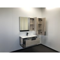 Зеркало со шкафом Comforty Бонн 90 00-00001951 Дуб дымчатый