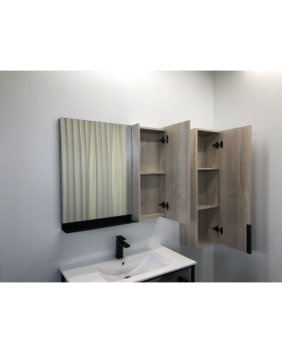 Зеркало со шкафом Comforty Бонн 90 00-00001951 Дуб дымчатый