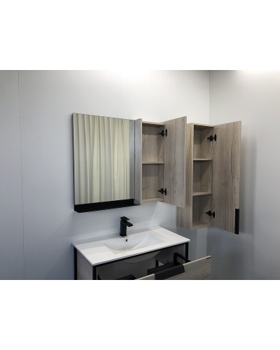 Зеркало со шкафом Comforty Бонн 90 00-00001951 Дуб дымчатый