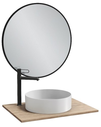 Зеркало Jacob Delafon Odeon Rive Gauche 50 EB1176-S14 Черный сатин