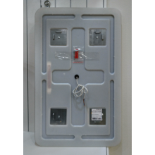 3 Неон - Зеркало LED  500х800 сенсор на зеркале (с круглыми углами)