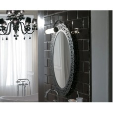 Зеркало 71 см античный металл Globo Paestum PASR38met.antico