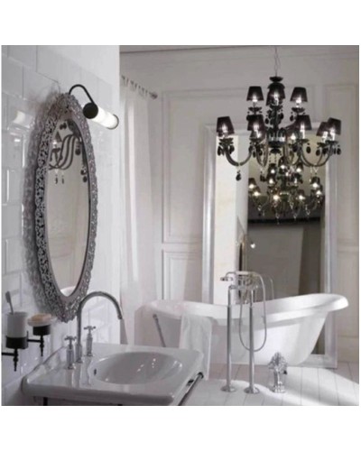 Зеркало 71 см античный металл Globo Paestum PASR38met.antico