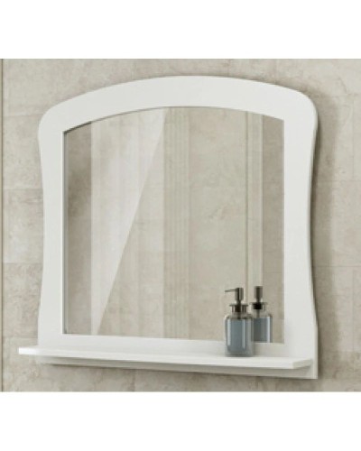 Зеркало 80х84 см белый глянец Comforty Венеция 00003130373