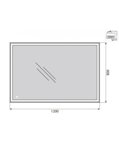 Зеркало BELBAGNO SPC-GRT-1200-800-TCH
