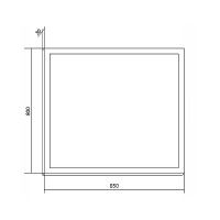 Зеркало Creto Provence 85 9-1085W Темное дерево
