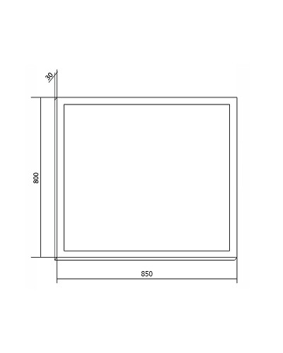 Зеркало Creto Provence 85 9-1085W Темное дерево