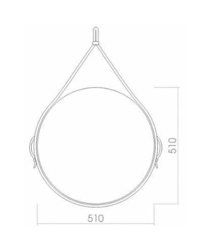 Зеркало Creto Bergen 51 10-D510 Коричневое