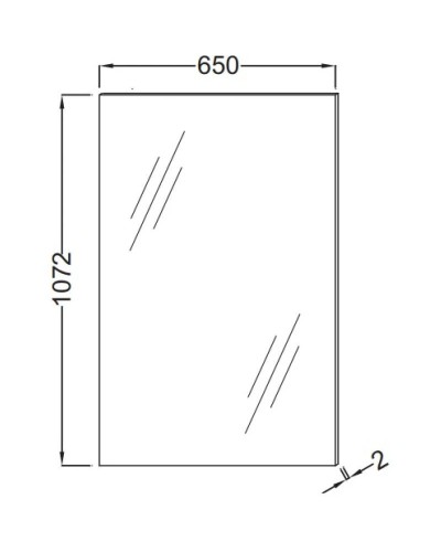Зеркало 65х107,2 см Jacob Delafon Odeon Uo EB1246-NF