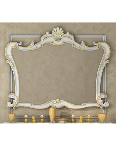 Bianco - 90 Зеркало белое сусальное золото