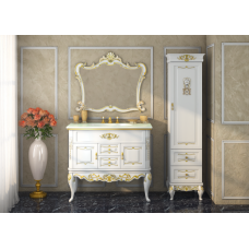 Bianco -100 Зеркало белое сусальное золото