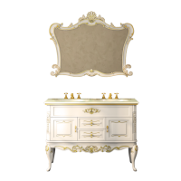 Bianco -100 Зеркало белое сусальное золото