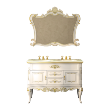 Bianco -100 Зеркало белое сусальное золото