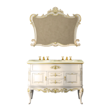 Bianco -100 Зеркало белое сусальное золото