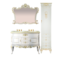 Bianco -100 Зеркало белое сусальное золото