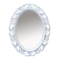 Аврора O.1021.BA.ZA col 131 Зеркало (белый, овальное)