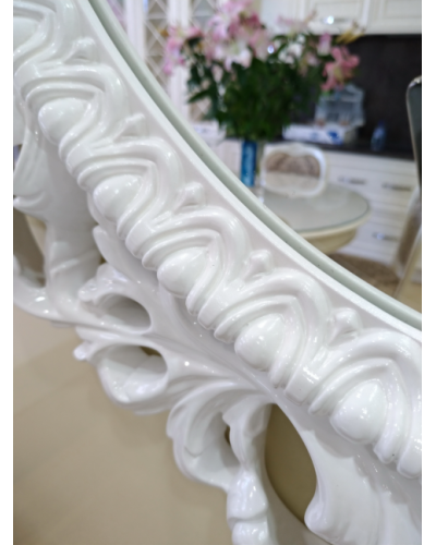 Аврора O.1021.BA.ZA col 131 Зеркало (белый, овальное)