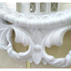 Аврора O.1021.BA.ZA col 131 Зеркало (белый, овальное)