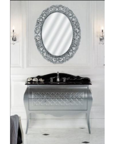 Аврора O.1021.BA.ZA col 146 Зеркало (серебро, овальное)