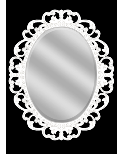 Аврора O.1076.PA.ZA col 131 Зеркало 820х1020 (белый, овальное)