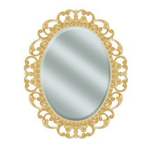 Аврора O.1076.PA.ZA col 142 Зеркало 820х1020 (золото, овальное)