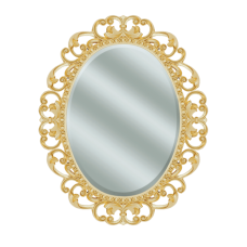 Аврора O.1076.PA.ZA col 142 Зеркало 820х1020 (золото, овальное)
