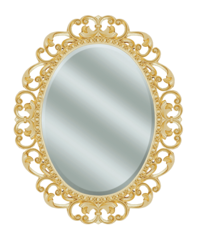 Аврора O.1076.PA.ZA col 142 Зеркало 820х1020 (золото, овальное)