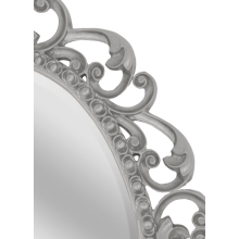 Аврора O.1076.PA.ZA col 146 Зеркало 820х1020 (серебро, овальное)