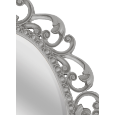 Аврора O.1076.PA.ZA col 146 Зеркало 820х1020 (серебро, овальное)
