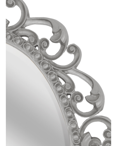 Аврора O.1076.PA.ZA col 146 Зеркало 820х1020 (серебро, овальное)