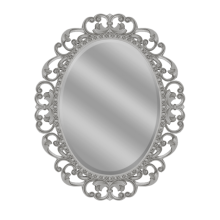 Аврора O.1076.PA.ZA col 146 Зеркало 820х1020 (серебро, овальное)