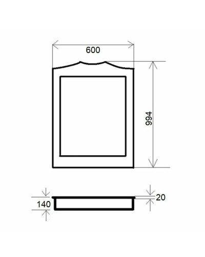 Зеркало Orange Classic 60 F7-60ZE2 Тик