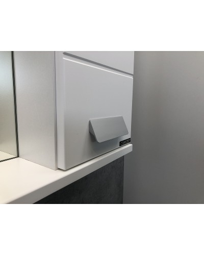 Зеркало со шкафом Comforty Модена М-60 00-00001639 Белое матовое