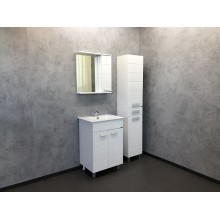 Зеркало со шкафом Comforty Модена М-60 00-00001639 Белое матовое