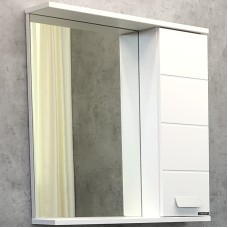 Зеркало со шкафом Comforty Модена М-60 00-00001639 Белое матовое