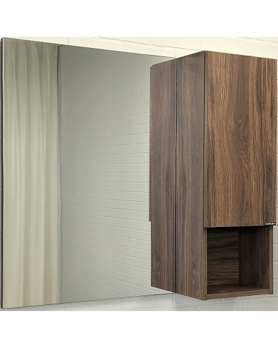 Зеркало со шкафом Comforty Бордо 90 00-00006663 Дуб тёмно-коричневый