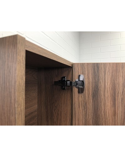 Зеркало со шкафом Comforty Бордо 90 00-00006663 Дуб тёмно-коричневый